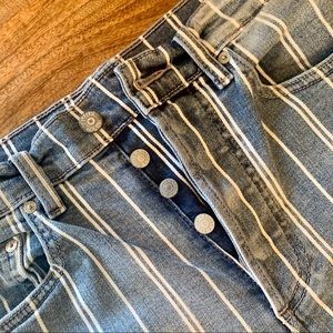 Boyfriend Striped Denim